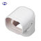 Screw Mount Air Conditioner Pipe Cover Heat Resistant PVC Material White Color