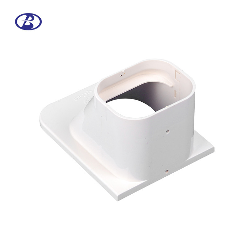 80mm 100mm White PVC Decorative Duct Kits Split Air Conditioner Pipe
