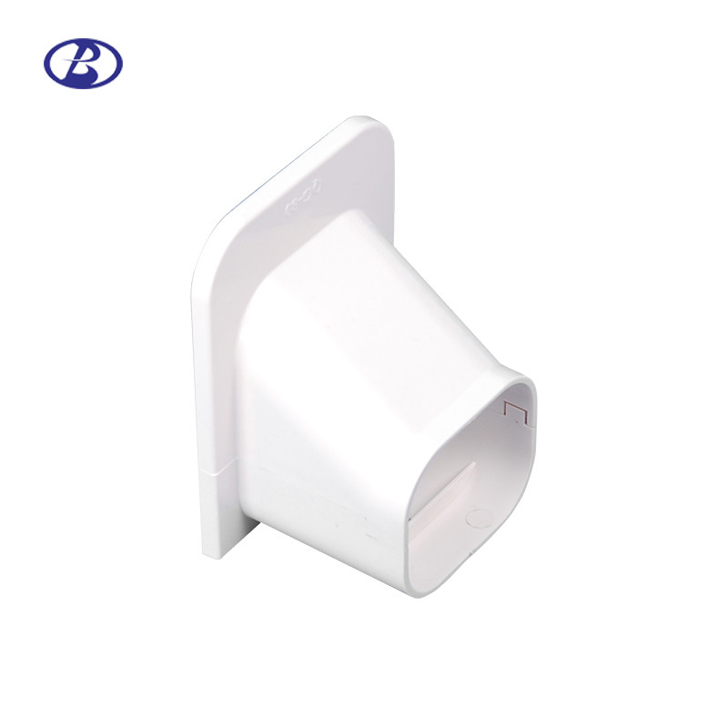 80mm 100mm White PVC Decorative Duct Kits Split Air Conditioner Pipe