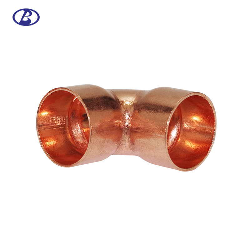 90 Degree Angle Hvac Copper Fittings 32Mpa Pressure Smooth Clean Surface