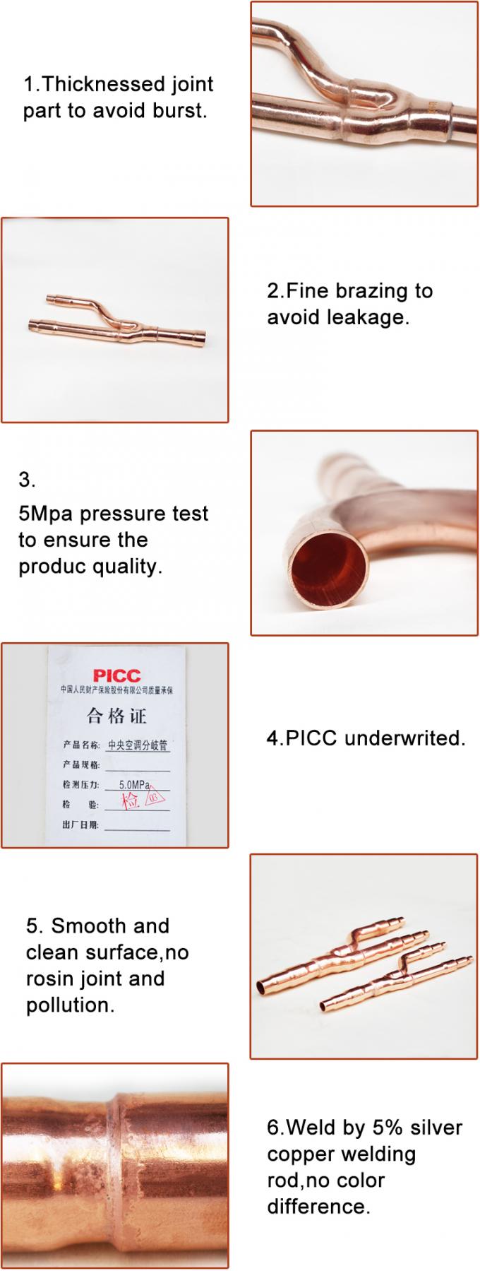 High Pressure Test Refrigeration Tubing Fittings Daikin Joint