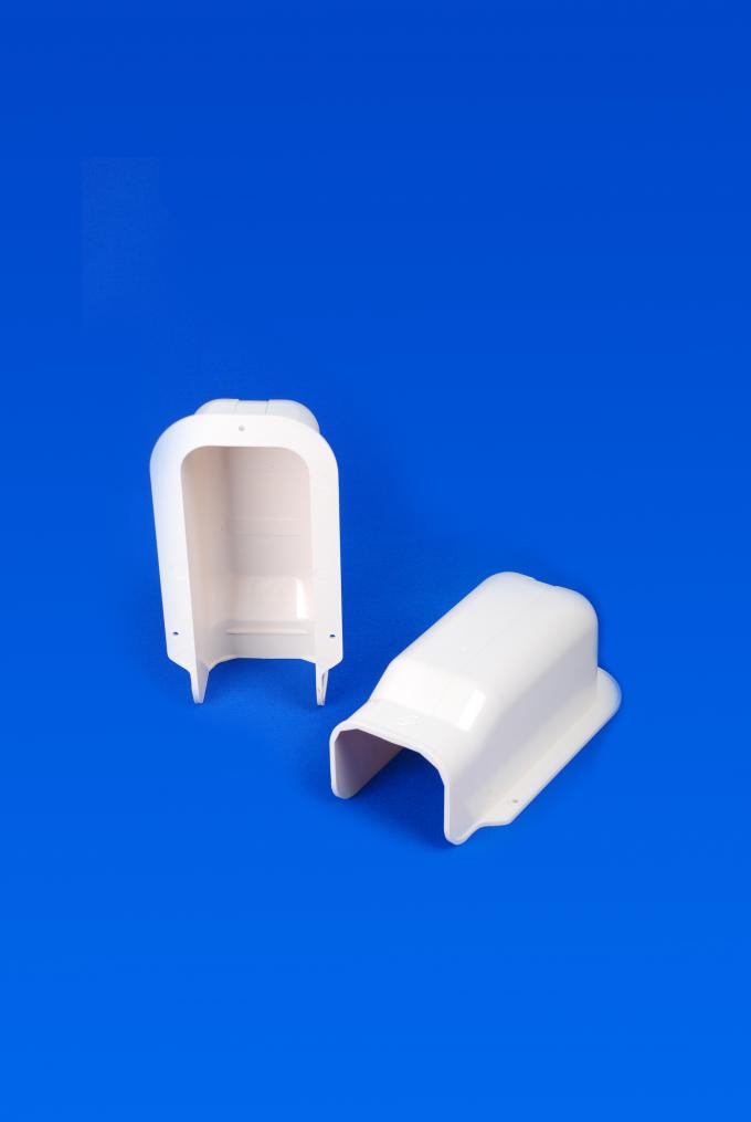 Split Air Conditioner Pipe Cover Fitting Wall Cover 130mm White PVC