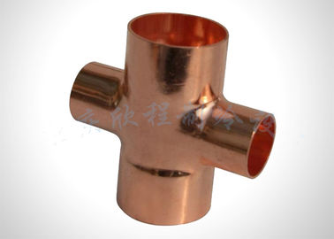 Copper Pipe Reducing Cross Refrigeration Pipe Fittings For Plumbing And HVAC System