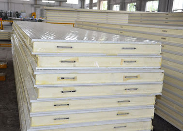 Insulated Polyurethane Sandwich Panel Polyurethane Foam Wall Panels For Clean Rooms