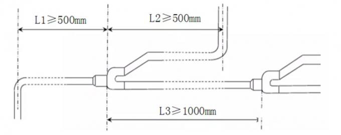 High Pressure Test Refrigeration Tubing Fittings Daikin Refnet Joint ...
